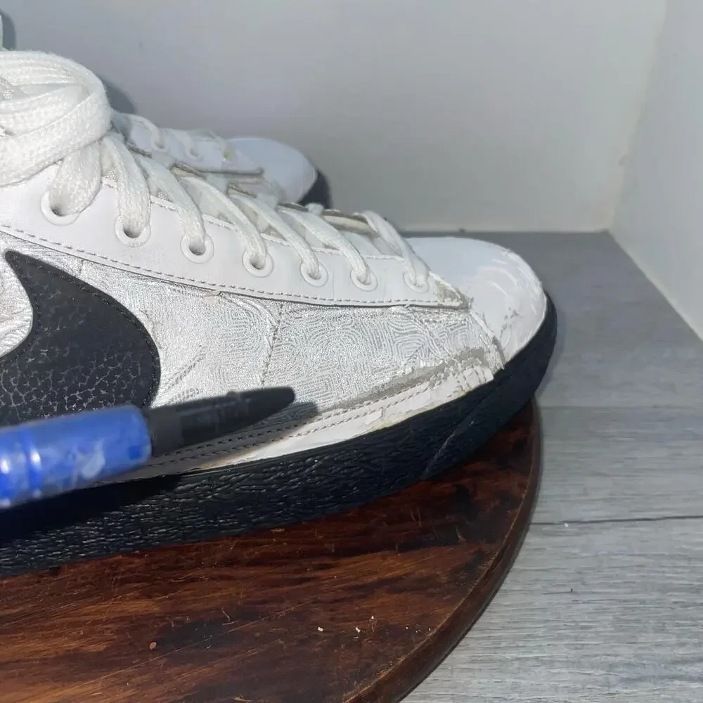Nike Blazer High Top Mens Size 11 Blaze Shoes 316664-102 Sneakers *FLAWS*